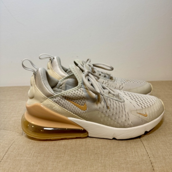 Nike Air Max 270 Light Bone Sesame Women Beige Sneakers US 8.5 DX8951-001 - Picture 2 of 7